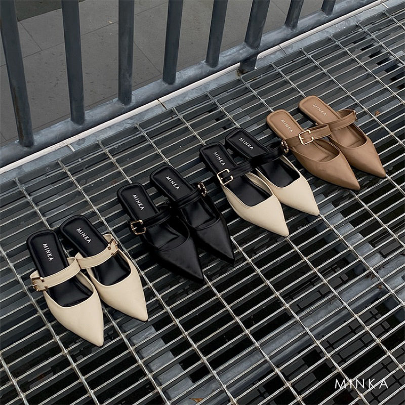 Sophia Buckle Mules – Minka Pakistan
