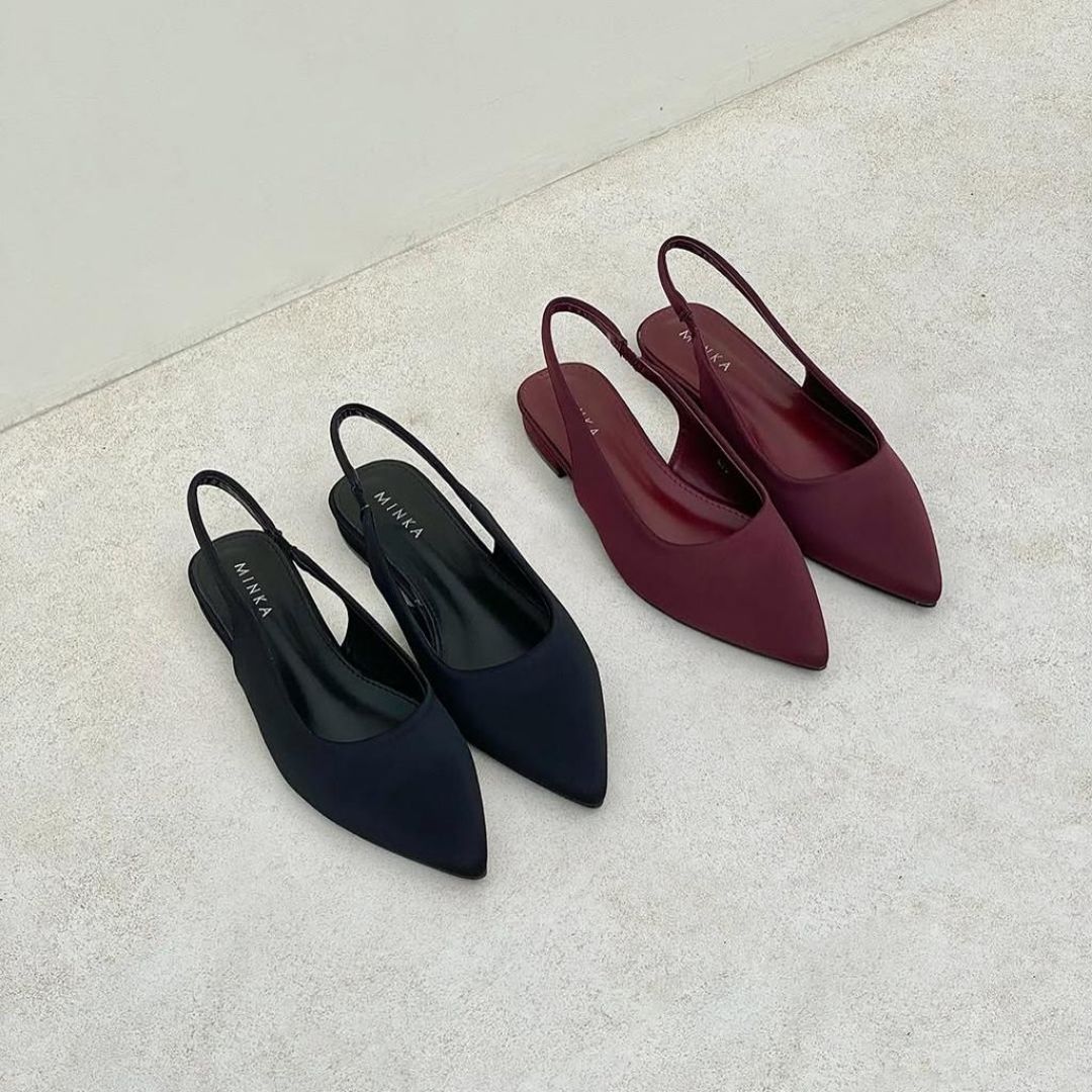 Bella Slingback Pumps – velvet pointed-toe slingback heels for women