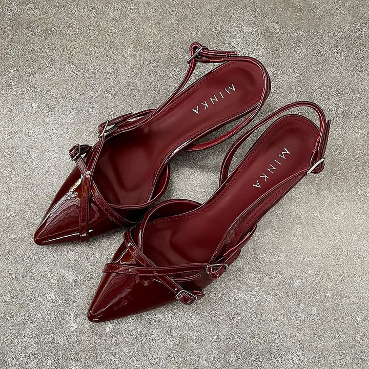 Criss-Cross Heels, pointed-toe strappy heels – photo 7