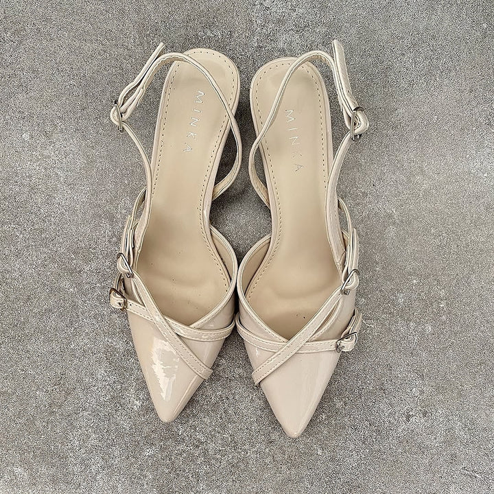 Criss-Cross Heels, pointed-toe strappy heels – photo 6
