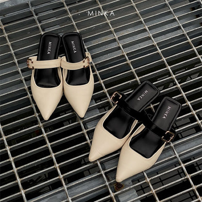 Sophia Buckle Mules