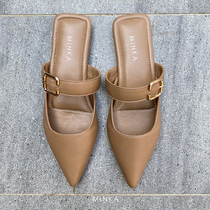 Sophia Buckle Mules