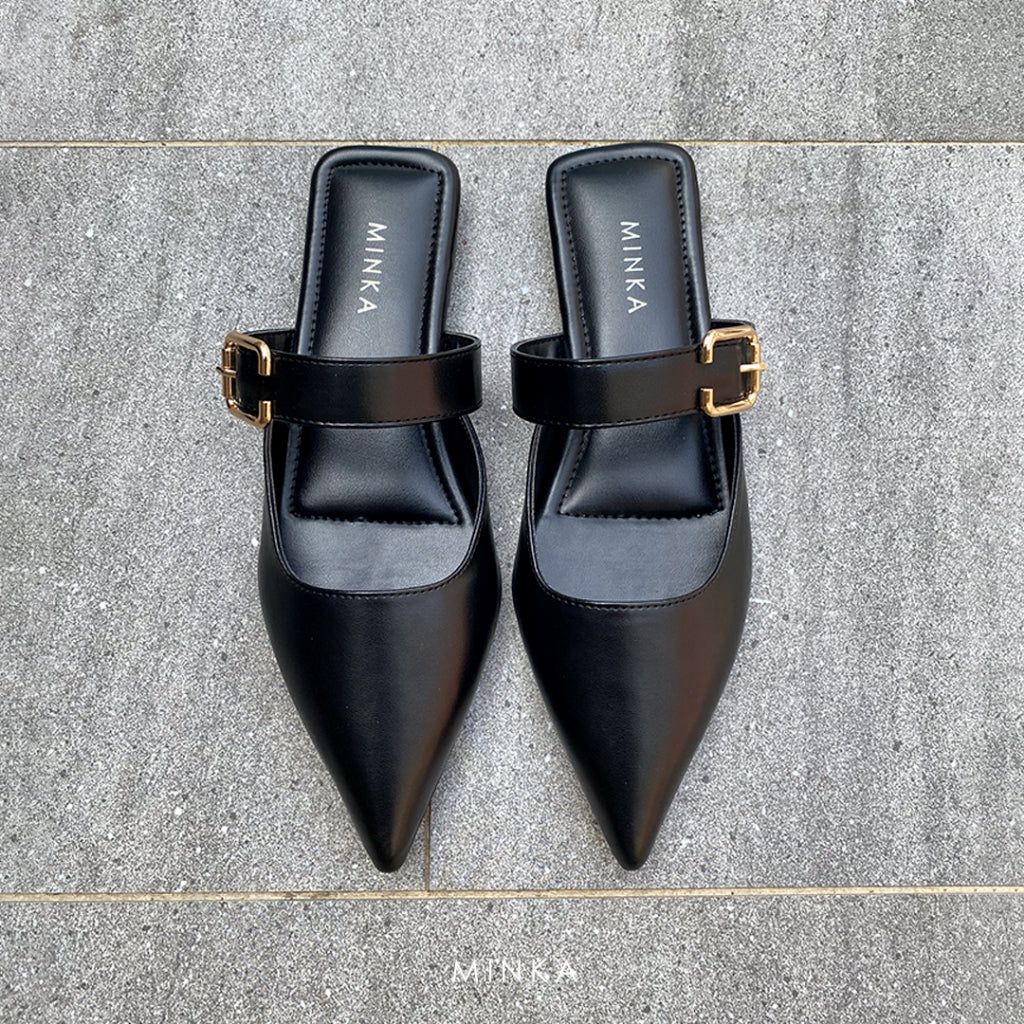 Sophia Buckle Mules