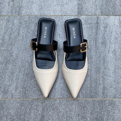 Sophia Buckle Mules