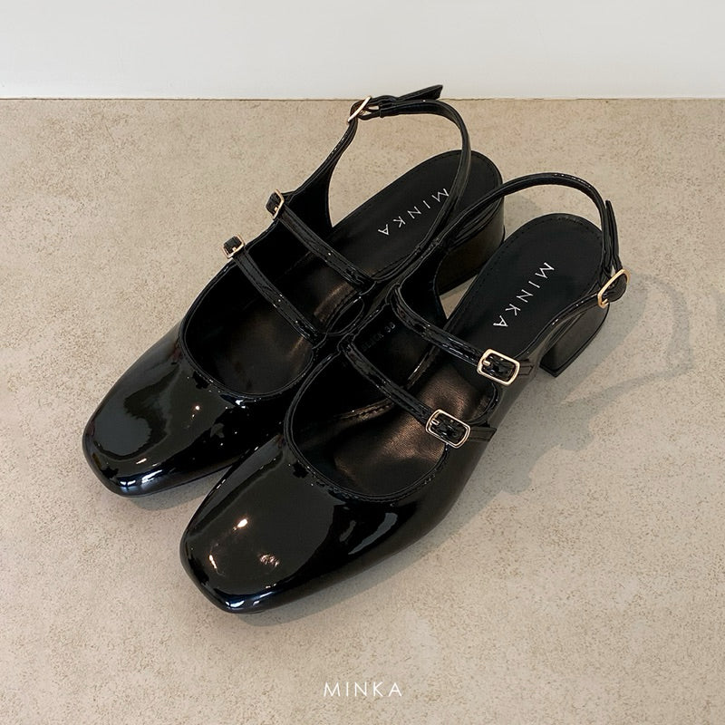 Alexa Slingback Mary Janes in black – slingback Mary Jane heels