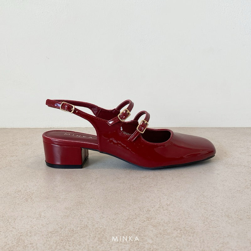 Glossy Slingback - Mary Janes