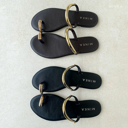 NOIR Open Toe Flat