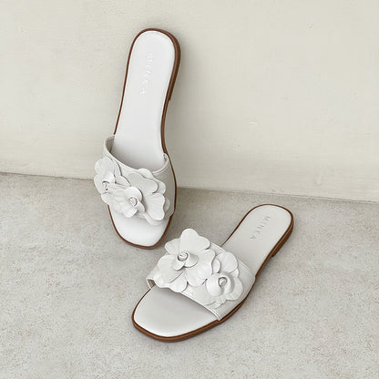 WARA Flora Square Toe Flats