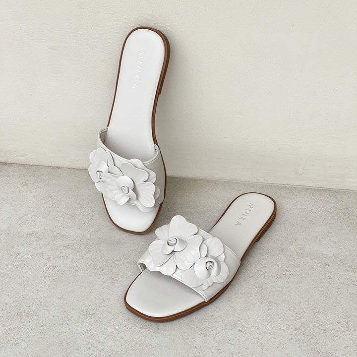WARA Flora Square Toe Flats, floral square-toe sandals – photo 5