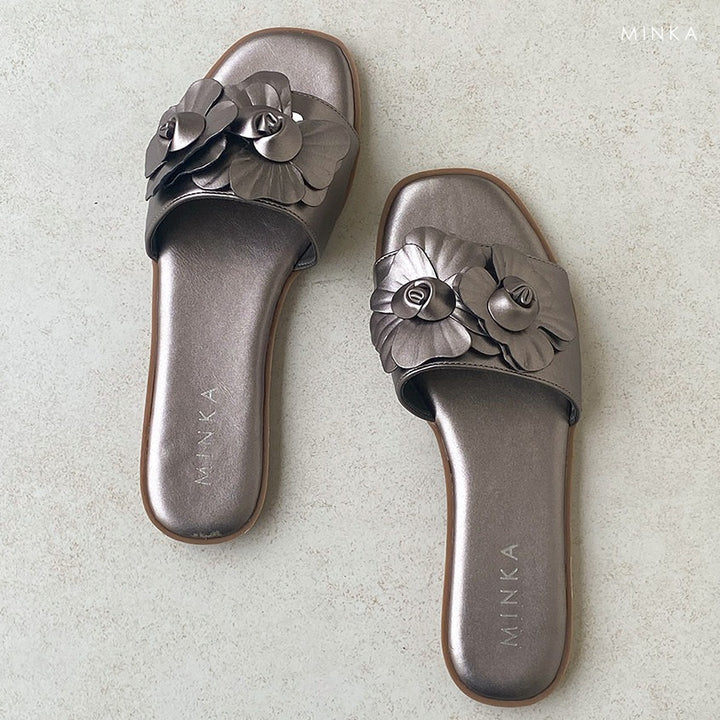 WARA Flora Square Toe Flats, floral square-toe sandals – photo 6