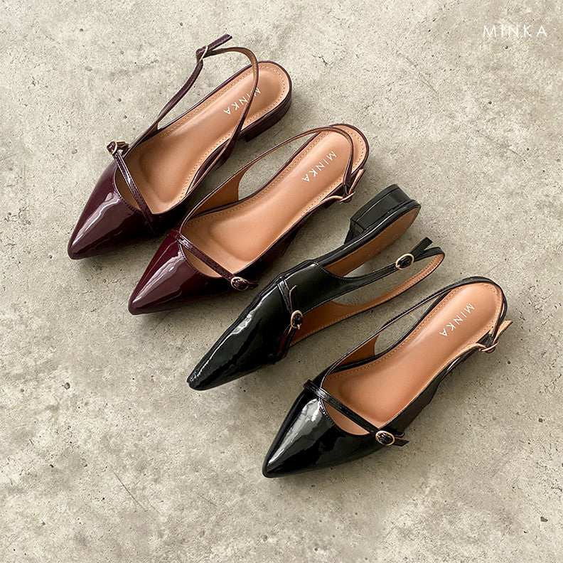 Ava Pointy Pumps, pointed slingback flats – photo 3